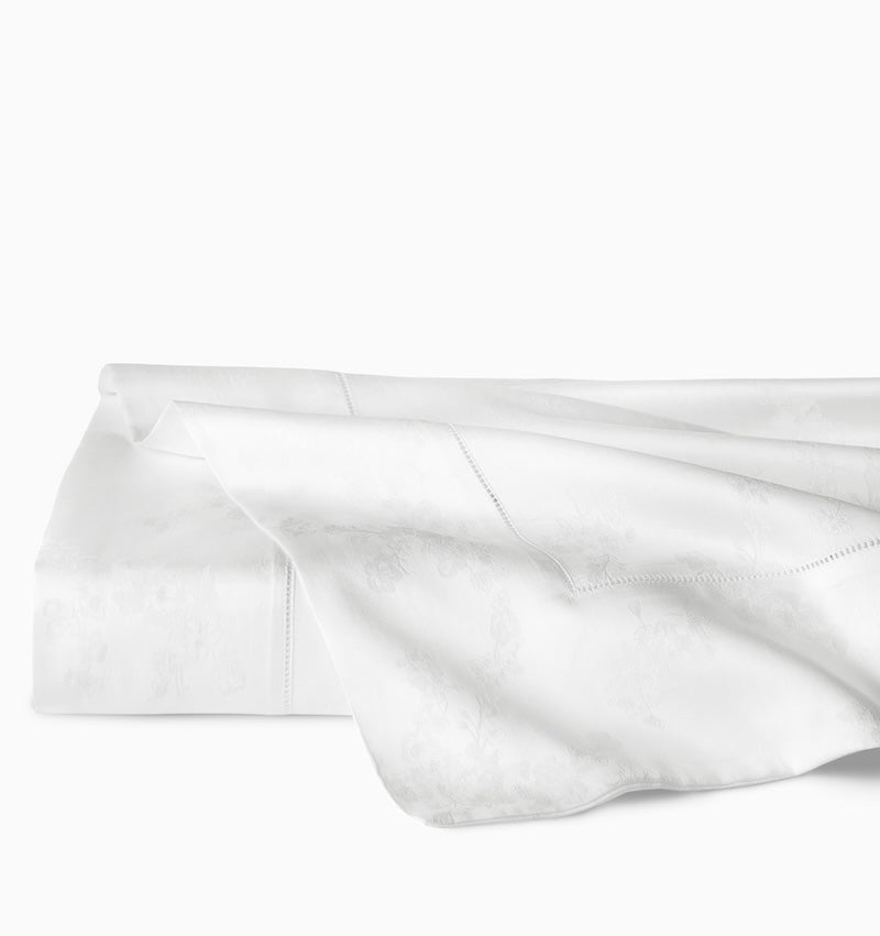 Flat Sheet - Sferra Giza 45 Natura White Bedding at Fig Linens and Home