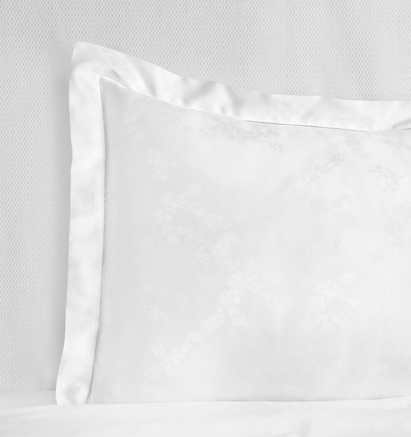 Pillow Sham - Sferra Giza 45 Natura White Bedding at Fig Linens and Home