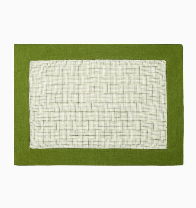 Placemat - Mikelina Fern Green Table Linens by Sferra