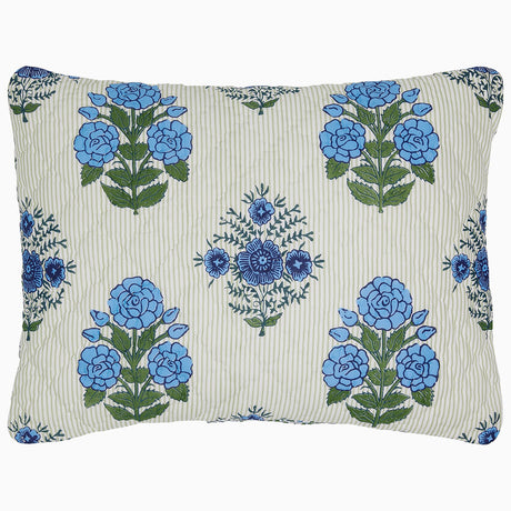 Bipin Lapis Sham by John Robshaw at Fig Linens and Home - 1