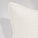 Pom Pom at Home Owen Cream Pillow Sham Corner Detail - Fig Linens and Home 2