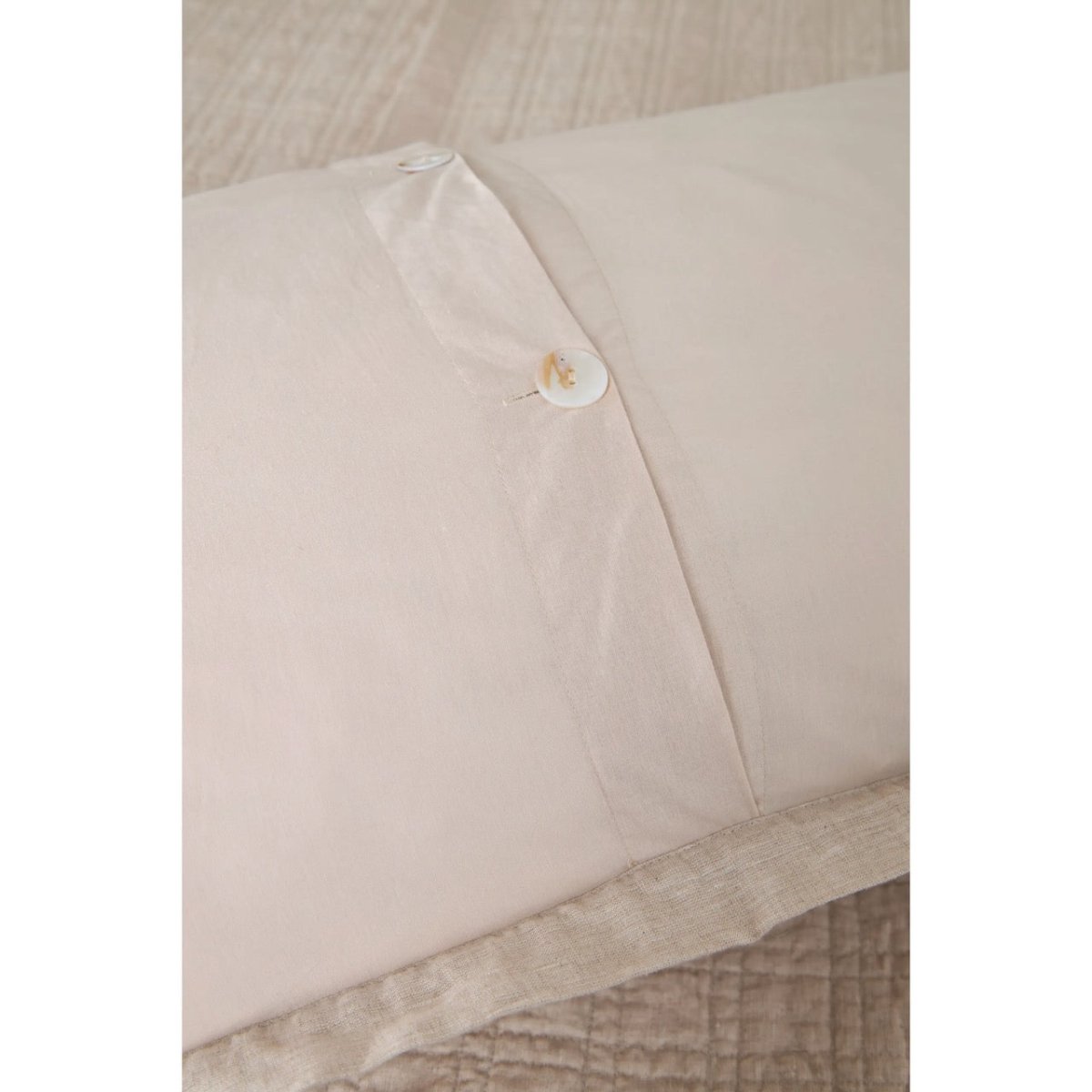 Pom Pom at Home Owen Flax Pillow Sham Button Closure - Fig Linens and Home 2
