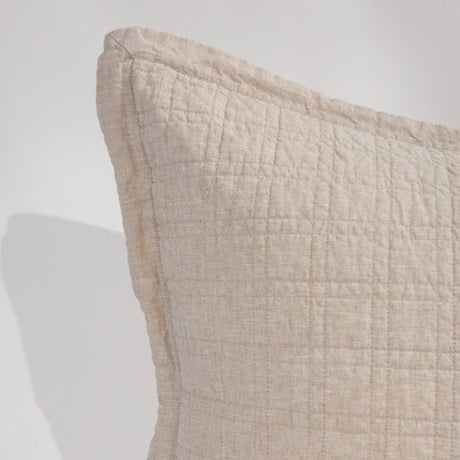 Pom Pom at Home Owen Flax Pillow Sham Detail - Fig Linens and Home 1