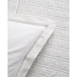 Pom Pom at Home Owen White Pillow Sham Reverse to Solid - Fig Linens and Home 2