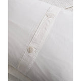 Pom Pom at Home Owen White Pillow Sham Button Closure - Fig Linens and Home 2