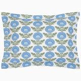 Kaavia Light Indigo Organic Sham by John Robshaw at Fig Linens and Home - 1
