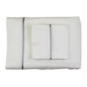 Pillowcases - Ann Gish Silk Trim Pillowcases at Fig Linens and Home - Ivory and Frost