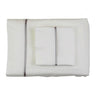 Pillowcases - Ann Gish Silk Trim Pillowcases at Fig Linens and Home - Ivory and Metal