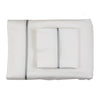 Pillowcases - Ann Gish Silk Trim Pillowcases at Fig Linens and Home - White and Frost