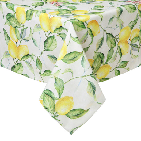 Sorrento Yellow Tablecloth Detail 3 | Mode Living at Fig Linens and Home