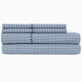 Cinde Navy Organic Sheet Set by John Robshaw at Fig Linens and Home - 2