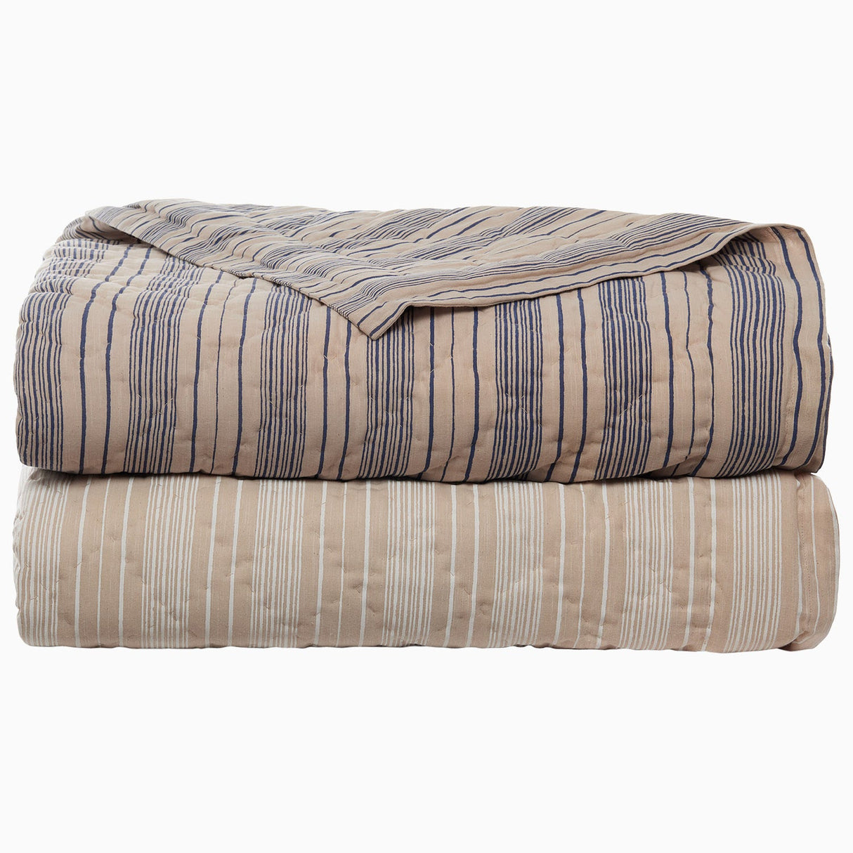 Darika White Quilt by John Robshaw at Fig Linens and Home - 2