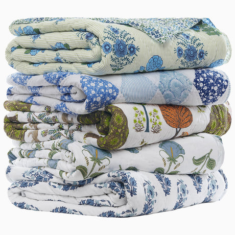 Bipin Lapis Quilt by John Robshaw at Fig Linens and Home - 3