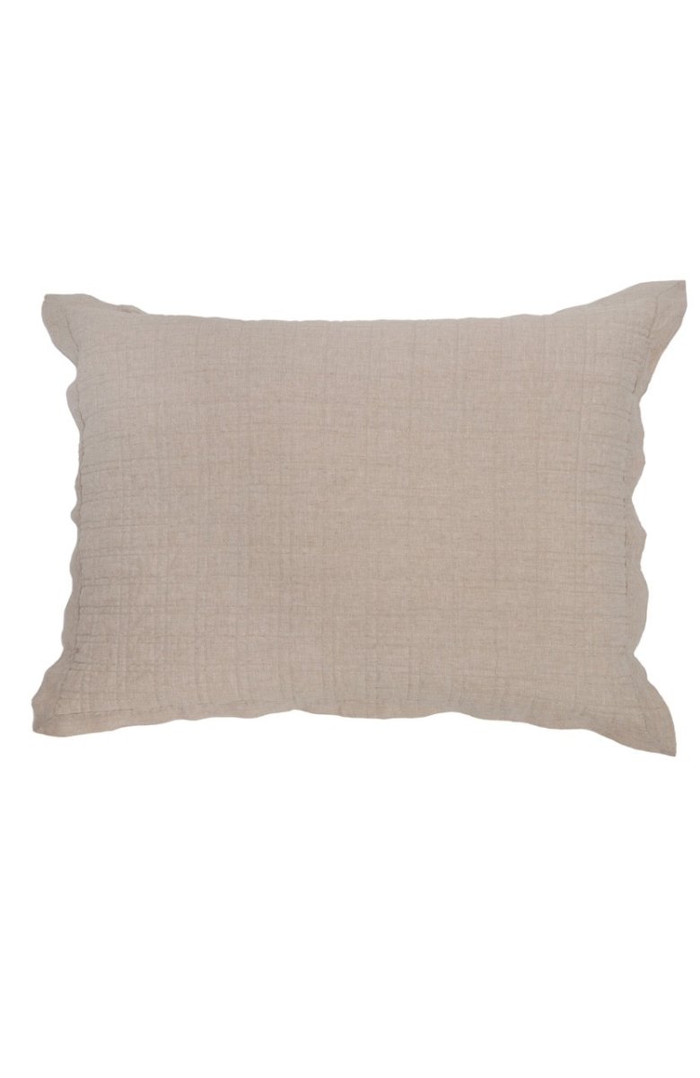 Pom Pom at Home Owen - Flax - Standard Sham at Fig Linens and Home