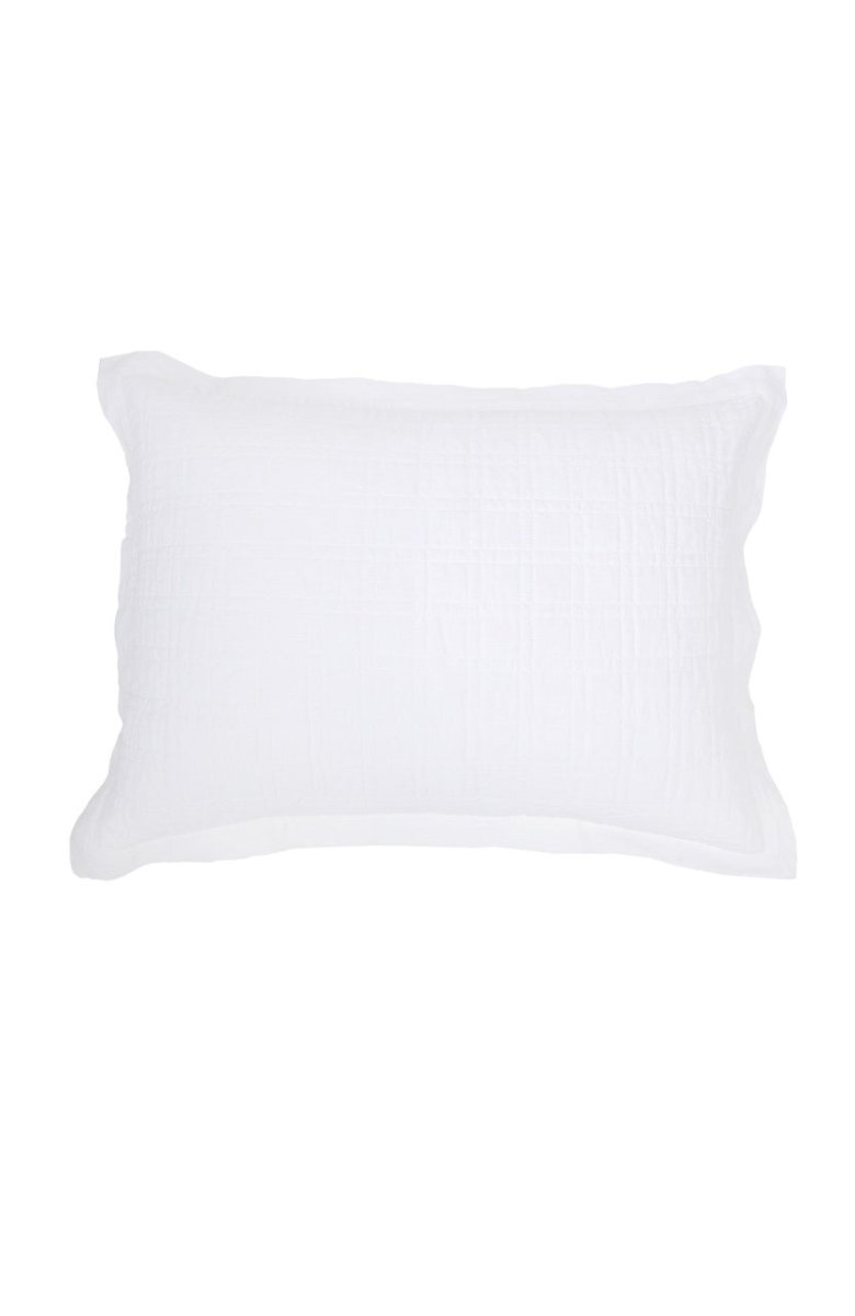 Pom Pom at Home Owen - White - Standard Sham at Fig Linens and Home