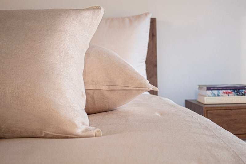 Detail Stardust Moonlight Pillow by Ann Gish at Fig Linens and Home