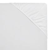 Stella Organic Cotton Percale Fitted Sheet by Orchids Lux Home at Fig Linens and Home
