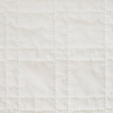 Pom Pom at Home - Owen Quilted Coverlet in Cream - Square Quilting Detail 1