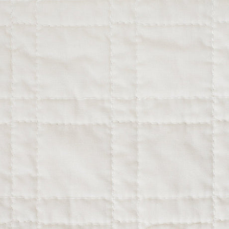 Pom Pom at Home - Owen Quilted Coverlet in Cream - Square Quilting Detail 1