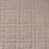 Pom Pom at Home - Owen Quilted Coverlet in Flax - Square Quilting Detail 1