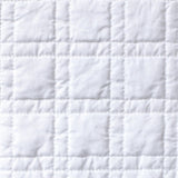 Pom Pom at Home - Owen Quilted Coverlet in White - Square Quilting Detail 1
