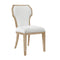 Tally Cerused Oak Dining Chair | Worlds Away Seating at Fig Linens and Home - Angle View