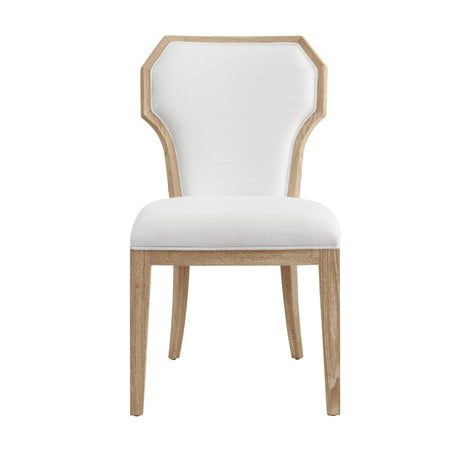 Tally Cerused Oak Dining Chair | Worlds Away Seating at Fig Linens and Home - Front View
