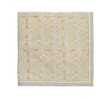 Kim Seybert Alfresco Tablecloth in Natural & Gray by Kim Seybert - Natural/Gray 126"L x 58"W x 0.1"H at FIG LINENS AND HOME - 2