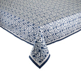 Kim Seybert Alresco Tablecloth in Navy & Blue by Kim Seybert - Navy/Blue 126"L x 58"W x 0.1"H at FIG LINENS AND HOME - 1