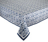 Kim Seybert Alresco Tablecloth in Navy & Blue by Kim Seybert - Navy/Blue 126"L x 58"W x 0.1"H at FIG LINENS AND HOME - 1