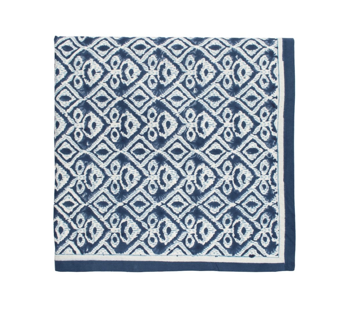 Kim Seybert Alresco Tablecloth in Navy & Blue by Kim Seybert - Navy/Blue 126"L x 58"W x 0.1"H at FIG LINENS AND HOME - 2