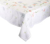 Kim Seybert Vista Tablecloth in White & Multi by Kim Seybert - White/Multi 126"L x 66"W x 0.1"H at FIG LINENS AND HOME - 1