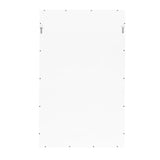 Worlds Away Tessa Bamboo Detail Mirror in White Lacquer by Worlds Away - 48"H x 29"W x 1.25"D White Lacquer at FIG LINENS AND HOME - 3