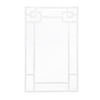 Worlds Away Tessa Bamboo Detail Mirror in White Lacquer by Worlds Away - 48"H x 29"W x 1.25"D White Lacquer at FIG LINENS AND HOME - 1