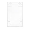 Worlds Away Tessa Bamboo Detail Mirror in White Lacquer by Worlds Away - 48"H x 29"W x 1.25"D White Lacquer at FIG LINENS AND HOME - 1