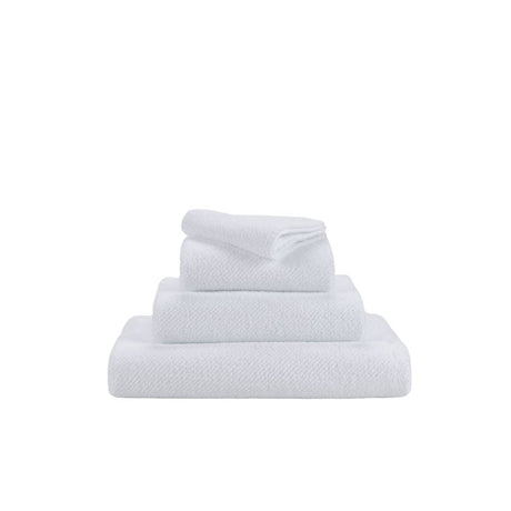 Abyss Twill Hand Towel 17x30 White 100 - Fig Linens and Home - View 3