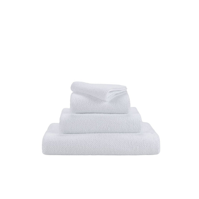 Abyss Twill Hand Towel 17x30 White 100 - Fig Linens and Home - View 3