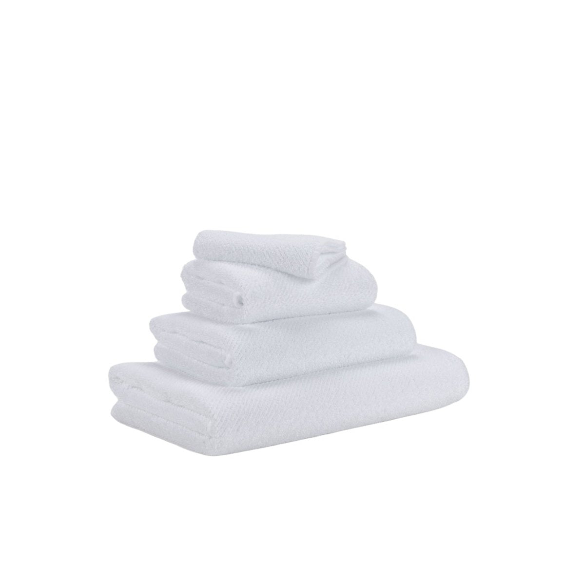 Abyss Twill Euro Guest Towel 17x24 White 100 - Fig Linens and Home - View 1