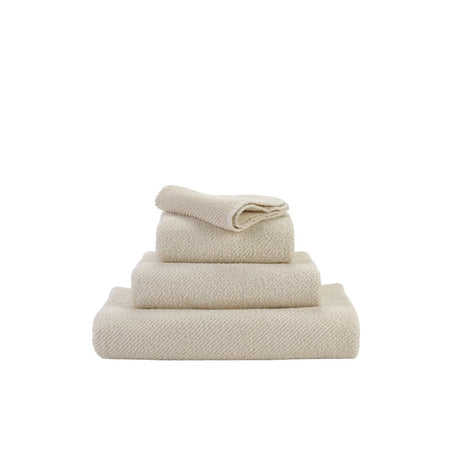 Abyss Twill Wash Cloth 12x12 Ecru 101 - Fig Linens and Home - View 1