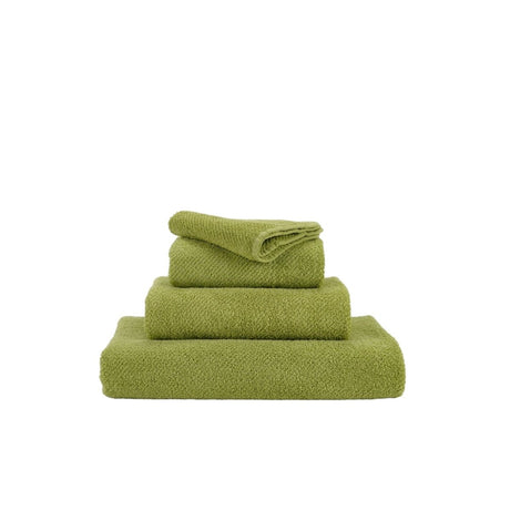 Abyss & Habidecor Abyss Twill Wash Mitt Apple Green 165 - Apple Green 165 Wash Mitt 7" x 9" at FIG LINENS AND HOME - 1