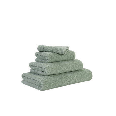 Abyss & Habidecor Abyss Twill Wash Mitt Aqua 210 - Aqua 210 Wash Mitt 7" x 9" at FIG LINENS AND HOME - 2