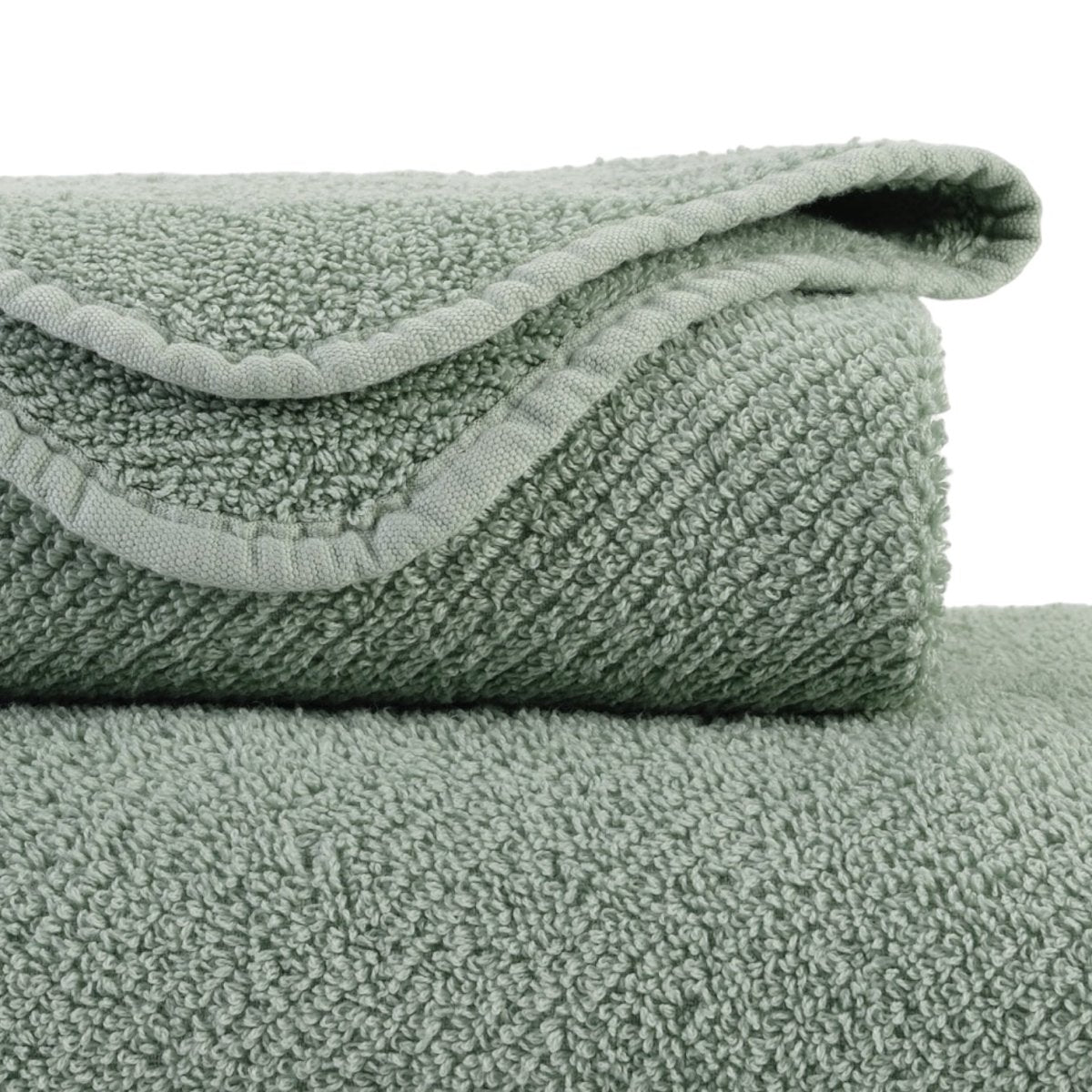 Abyss Twill Euro Hand Towel 21x39 Aqua 210 - Fig Linens and Home - View 3