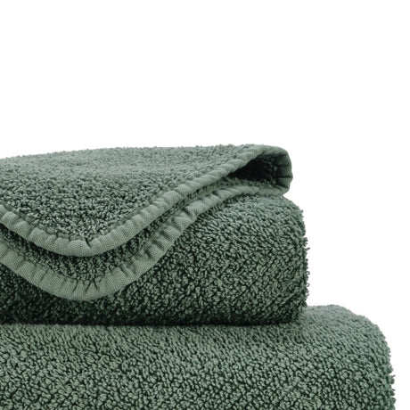 Abyss Twill Wash Cloth 12x12 Evergreen 280 - Fig Linens and Home - View 3