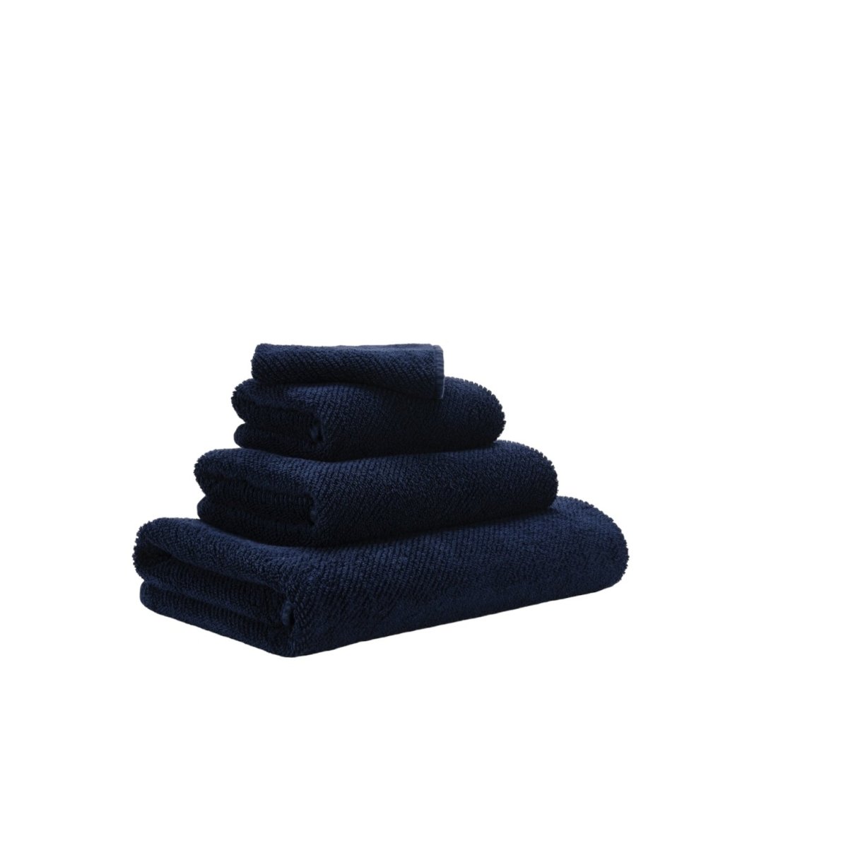 Abyss Twill Hand Towel 17x30 Navy 314 - Fig Linens and Home - View 2