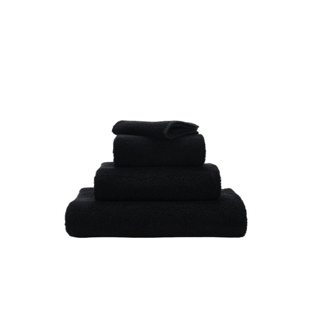 Abyss Twill Guest Towel 12x20 Black 990 - Fig Linens and Home - View 3