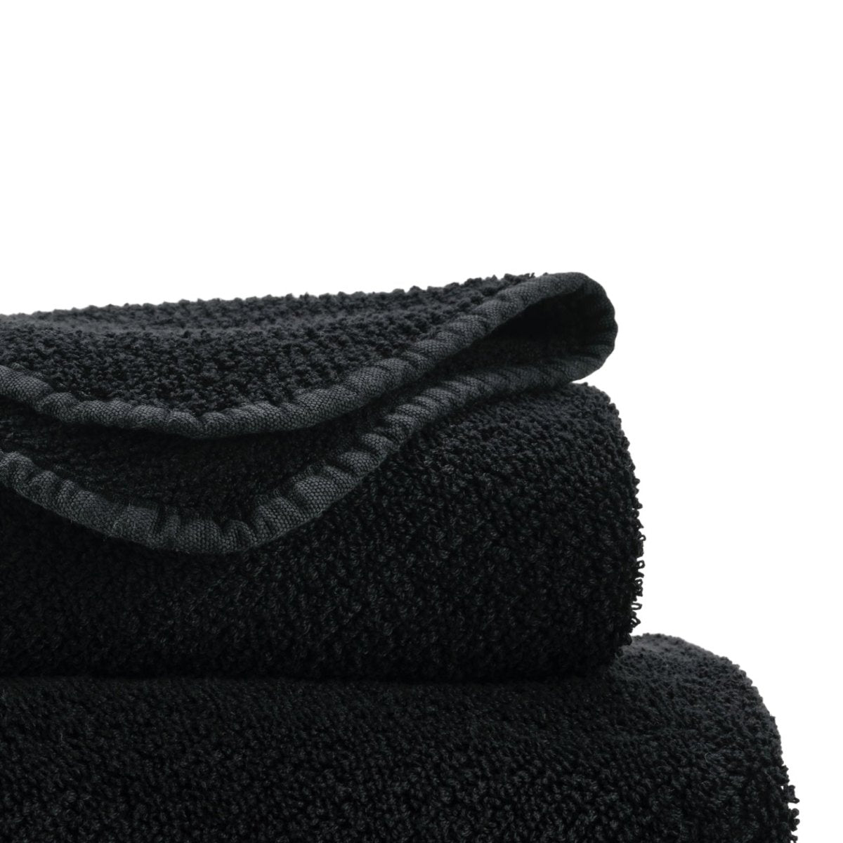 Abyss Twill Hand Towel 17x30 Black 990 - Fig Linens and Home - View 2