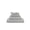 Abyss & Habidecor Abyss Twill Wash Mitt Platinum 992 - Platinum 992 Wash Mitt 7" x 9" at FIG LINENS AND HOME - 1