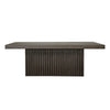 Worlds Away Tyson Dark Espresso Oak Pedestal Base Coffee Table by Worlds Away - 18"H x 50"W x 30"D Dark Espresso Oak at FIG LINENS AND HOME - 1