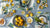 Table Linens | Matouk Schumacher Citrus Garden Pool Tablecloths, Napkins, Placemats at Fig Linens