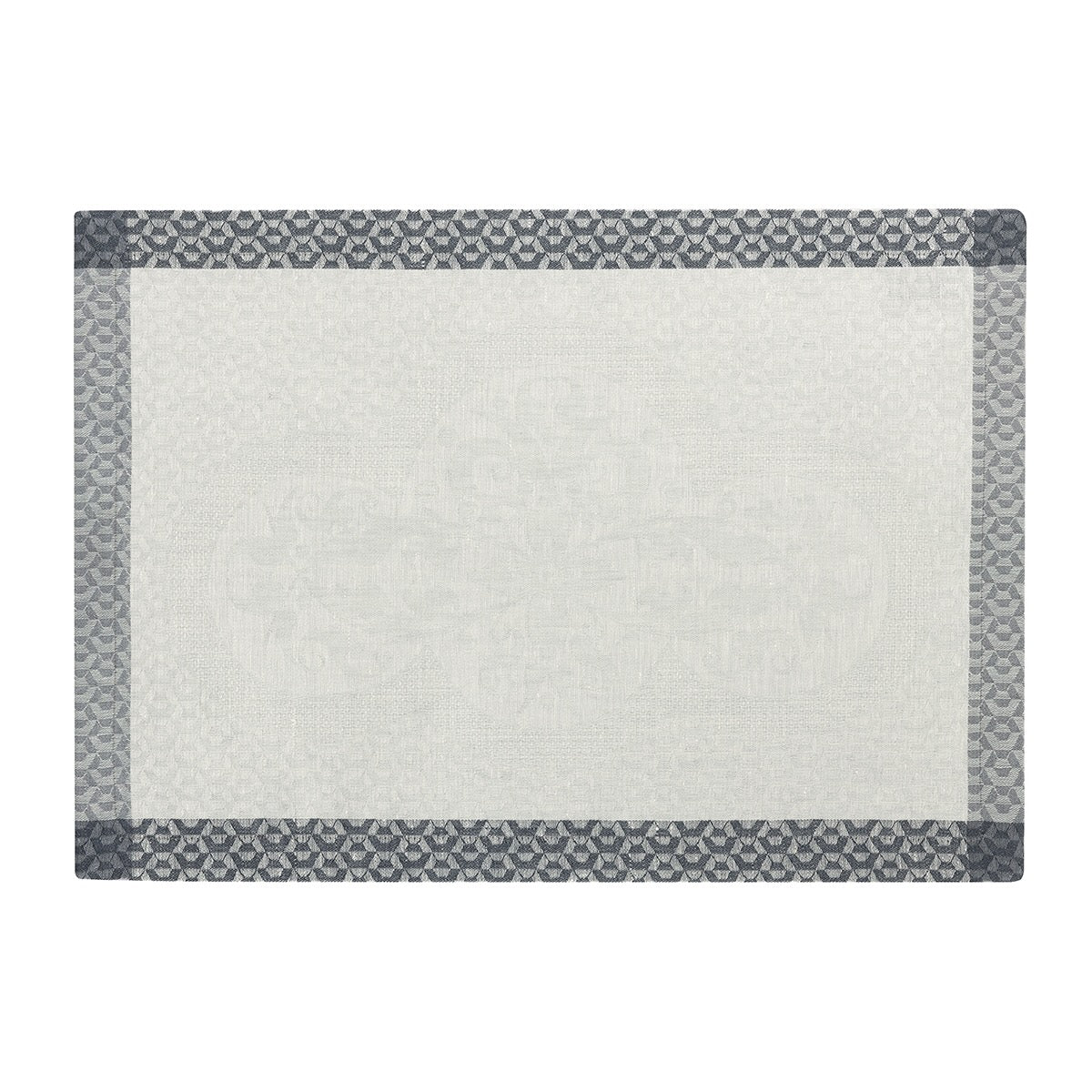 Evasion Celeste Grey 20" x 14" Placemat by Le Jacquard Français - 9at Fig Linens and Home - 2